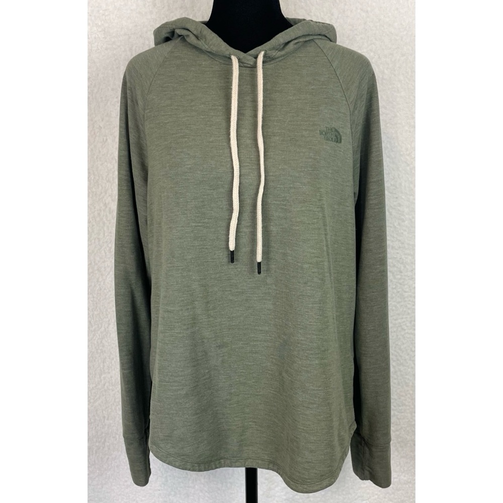 THE NORTH FACE • Thyme Heather Westbrae Knit Pullover Hoodie, L - Picture 4 of 15